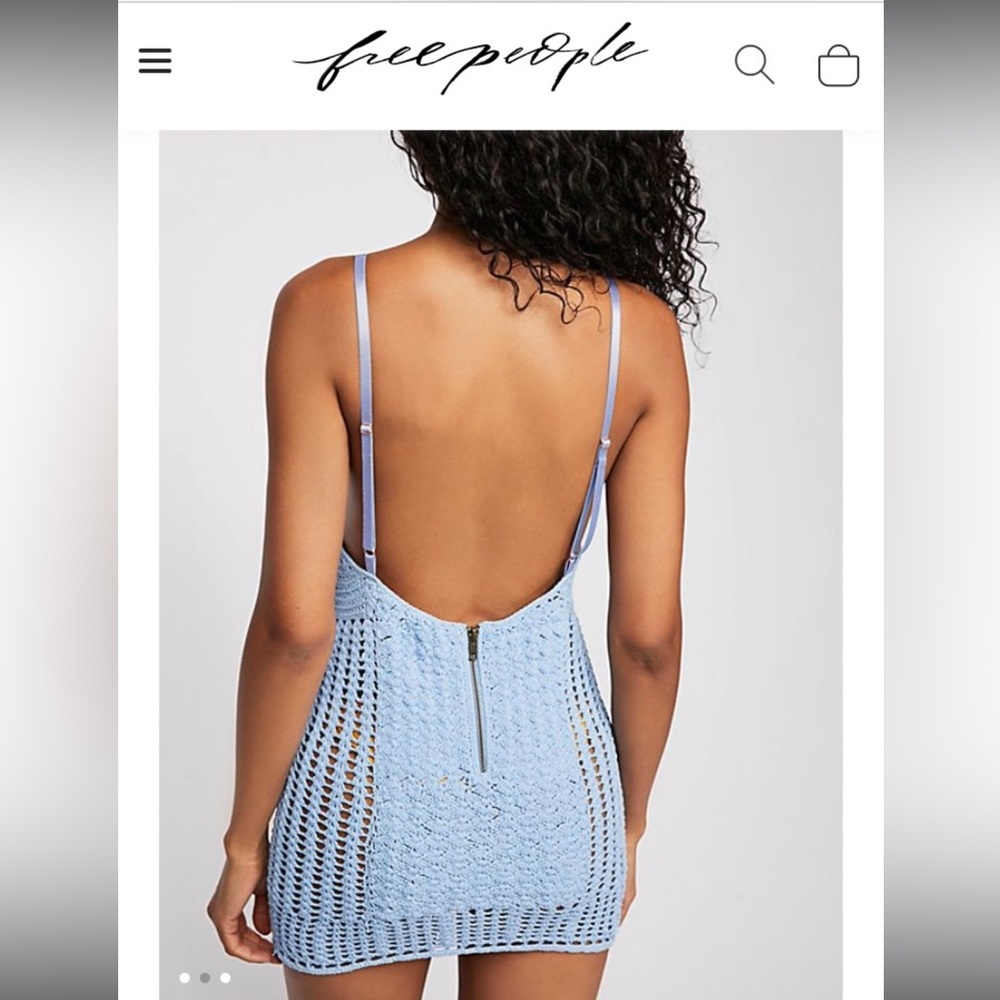 Free People Light Blue Mini Dress